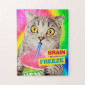 Cat Drink Slushie Legpuzzel (Verticaal)