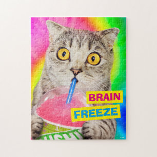 Cat Drink Slushie Legpuzzel