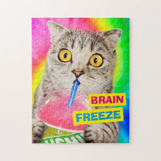 Cat Drink Slushie Legpuzzel (Verticaal)