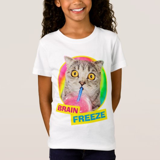 Cat Drink Slushie T-shirt (Voorkant)