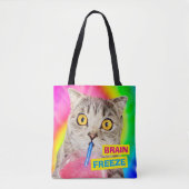 Cat Drink Slushie Tote Bag (Voorkant)