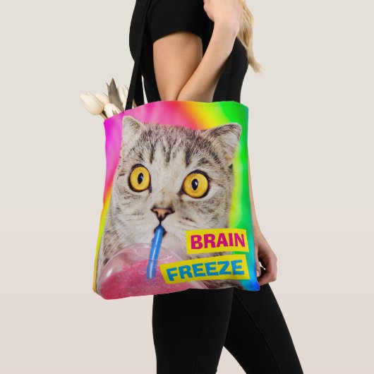 Cat Drink Slushie Tote Bag (Dichtbij)