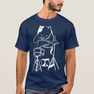 Cat Drumming Jazz Cat Drummer T-shirt