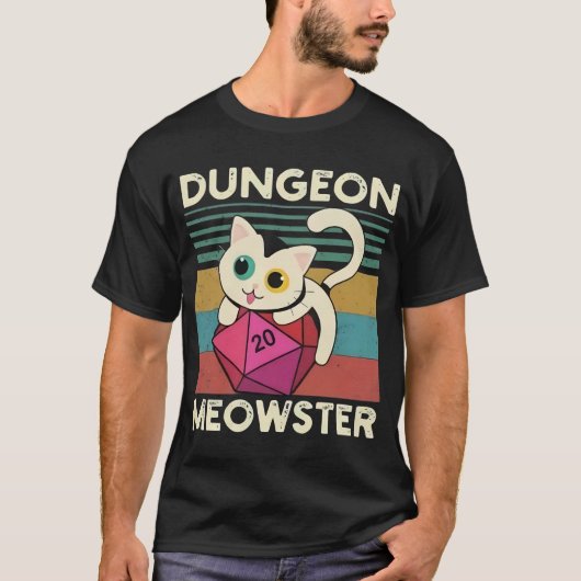 Cat Dungeon Meowster T-shirt (Voorkant)
