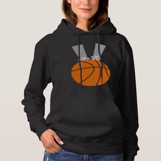 Cat Dunk cat dunking a basketball Hoodie (Voorkant)