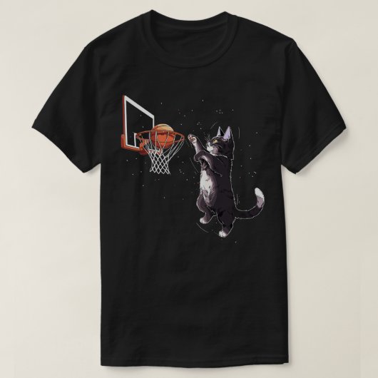 Cat Dunking Basketbal Cadeaus Mannen Vrouwen Kinde T-shirt (Design voorkant)