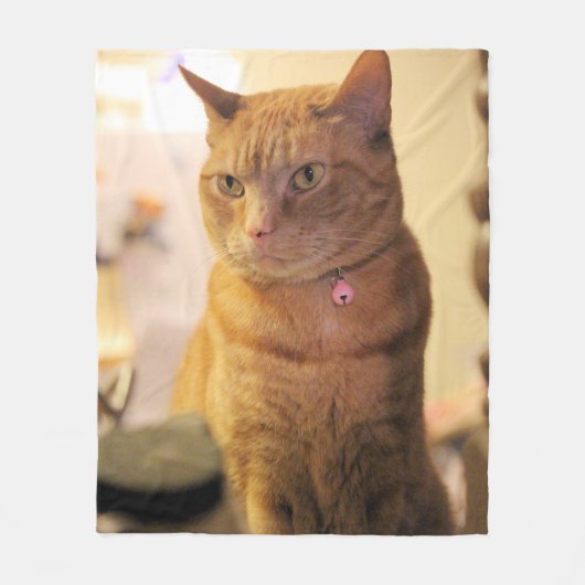 Cat Duvet Hoesje Fleece Deken (Voorkant)