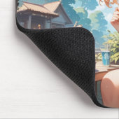 cat ears girl muismat (Hoek)