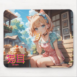 cat ears girl muismat