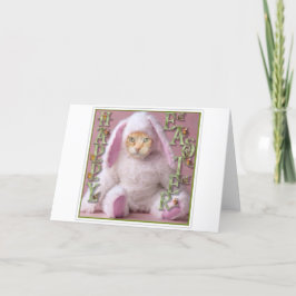 Cat Easter Bunny Claude Feestdagen Kaart