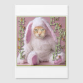 Cat Easter Bunny Claude Holiday Card (Voorkant)