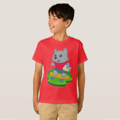 Cat Easter Skateboard T-shirt (Voorkant volledig)