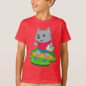 Cat Easter Skateboard T-shirt (Voorkant)