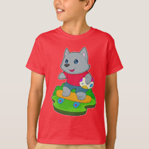 Cat Easter Skateboard T-shirt