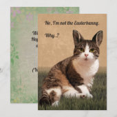 Cat-Easterbunny 🐰😸 Feestdagenkaart (Voorkant / Achterkant)