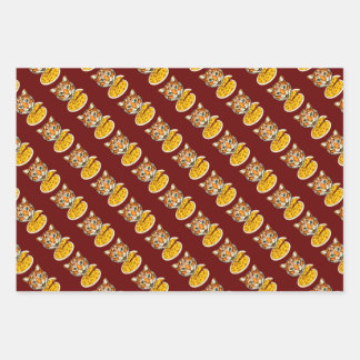 Cat Eating Pizza 3 Colour Pack Inpakpapier Vel