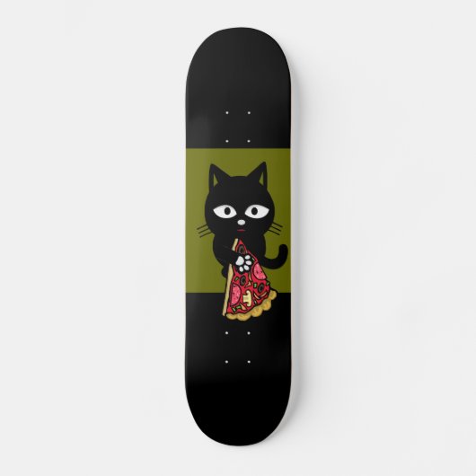 CAT EATING PIZZA SKATEBOARDS SKATEBOARD (Voorkant)