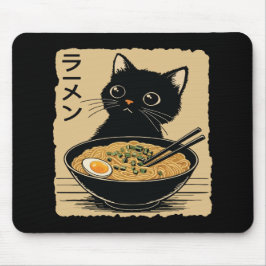 Cat eating ramen  muismat
