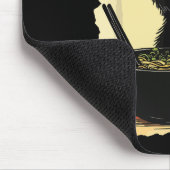 Cat eating ramen  muismat (Hoek)