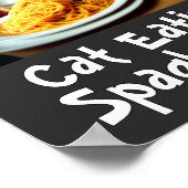 Cat Eating Spaghetti Meme Poster (Hoek)
