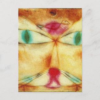 Cat en Bird door Paul Klee Briefkaart