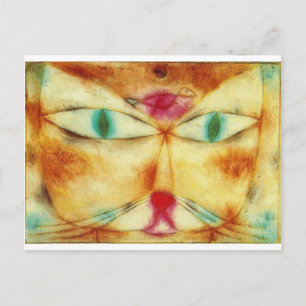 Cat en Bird - Paul Klee Briefkaart