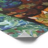 Cat en Bouquet Suzanne Valadon Poster (Hoek)