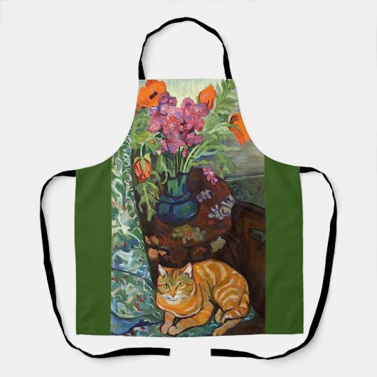 Cat en Bouquet, Suzanne Valadon Schort (Voorkant)