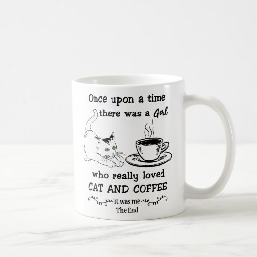 CAT- EN COFFEE-VERBINDING, Cute Cat Cft Cft Cft Cf Koffiemok (Rechts)