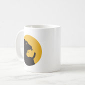 Cat en Dog Silhouette Koffiemok (Voorkant links)