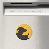 Cat en Dog Silhouette Magneet (Insitu (Vaatwasser))