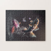 Cat en Fish Medley Jigzaag Puzzle Legpuzzel (Horizontaal)