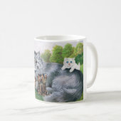 Cat en haar Kittens, Louis Wain Koffiemok (Voorkant rechts)