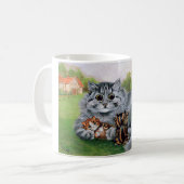 Cat en haar Kittens, Louis Wain Koffiemok (Voorkant links)