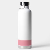 Cat en hart van de Cute Tabby op roze & wit Waterfles (Rechts)