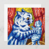 Cat en her Kittens Kaart (Voorkant / Achterkant)