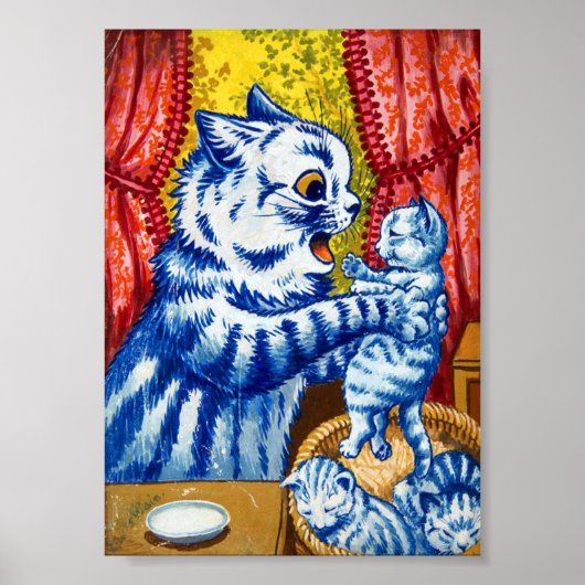 Cat en her Kittens Poster (Voorkant)