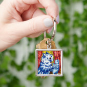 Cat en her Kittens Sleutelhanger (Hand)