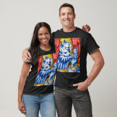 Cat en her Kittens T-shirt (Unisex)