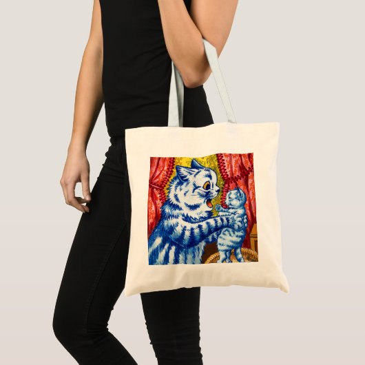 Cat en her Kittens Tote Bag (Voorkant (product))