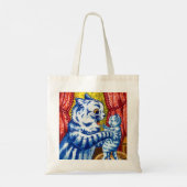 Cat en her Kittens Tote Bag (Achterkant)
