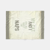 Cat en ik zijn allemaal over de nippelflens fleece deken (Voorkant (Horizontaal))