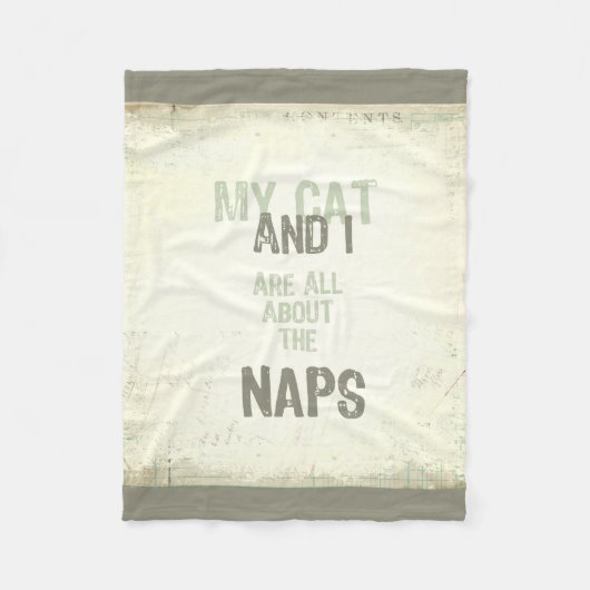 Cat en ik zijn allemaal over de nippelflens fleece deken (Voorkant)