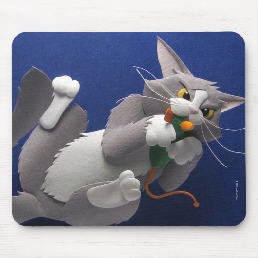 Cat en Mouse Mousepad Muismat (Voorkant)