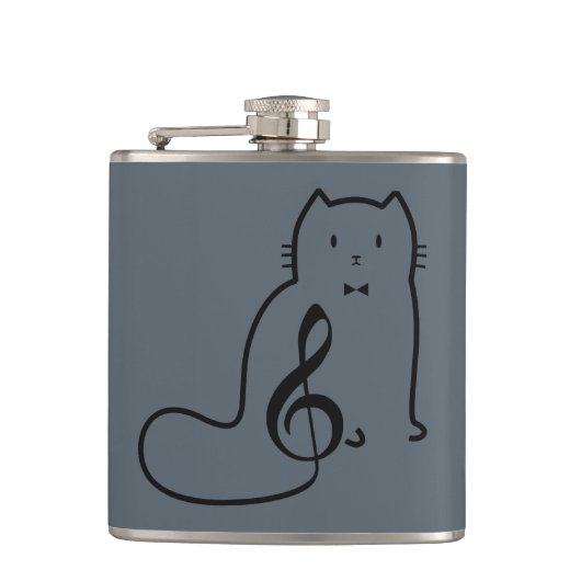 CAT- EN MUZIEKOPMERKING HEUPFLES (Voorkant)