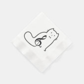 CAT- EN MUZIEKOPMERKING SERVETTEN (Hoek)