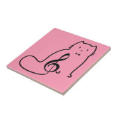 CAT- EN MUZIEKOPMERKING TEGELTJE (Zijkant)