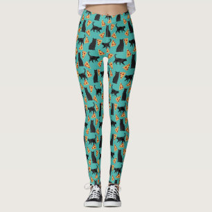 Cat en pizza grappig patroon leggings