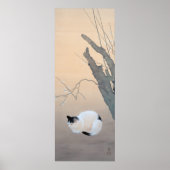 Cat en Plum Blossom Poster (Voorkant)