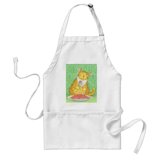 CAT en spaghetti Standaard Schort (Voorkant)